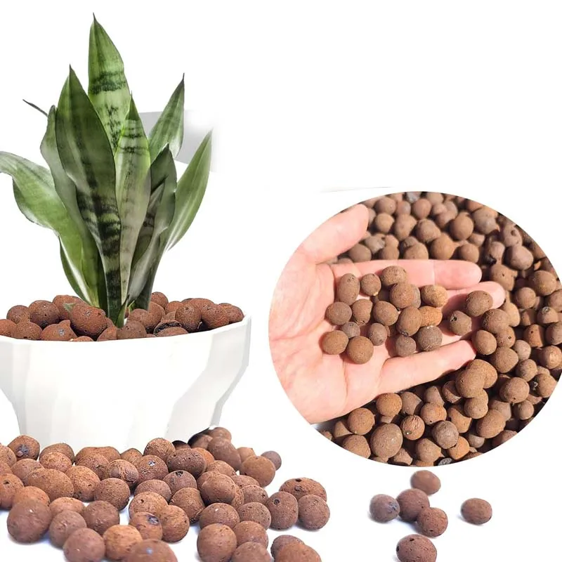 100/200/500g Clay Pebbles Hydroponic Rocks Organic Ceramsite Grow Media for Horticultural Orchids Drainage porous soil matrix
