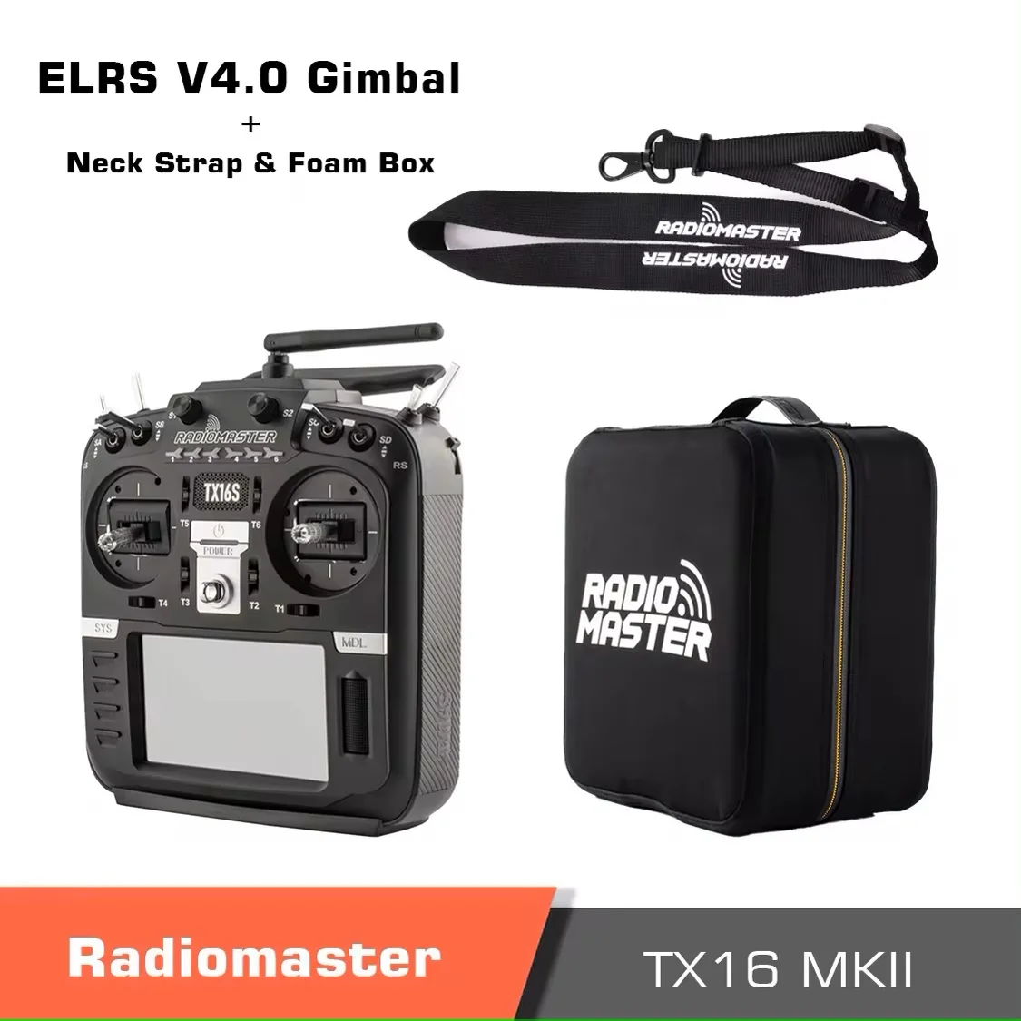 RadioMaster TX16S MKⅡ4in1純正バッグ付き TX16S Mark II MAX Radio Controller (Customized Version