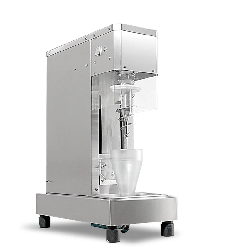 

Ice Cream Mixer Desktop Fruit Commercial Machine Electric Swirl Drill Frozen Yogurt With Cleaning Stainless Steel Soft Maker