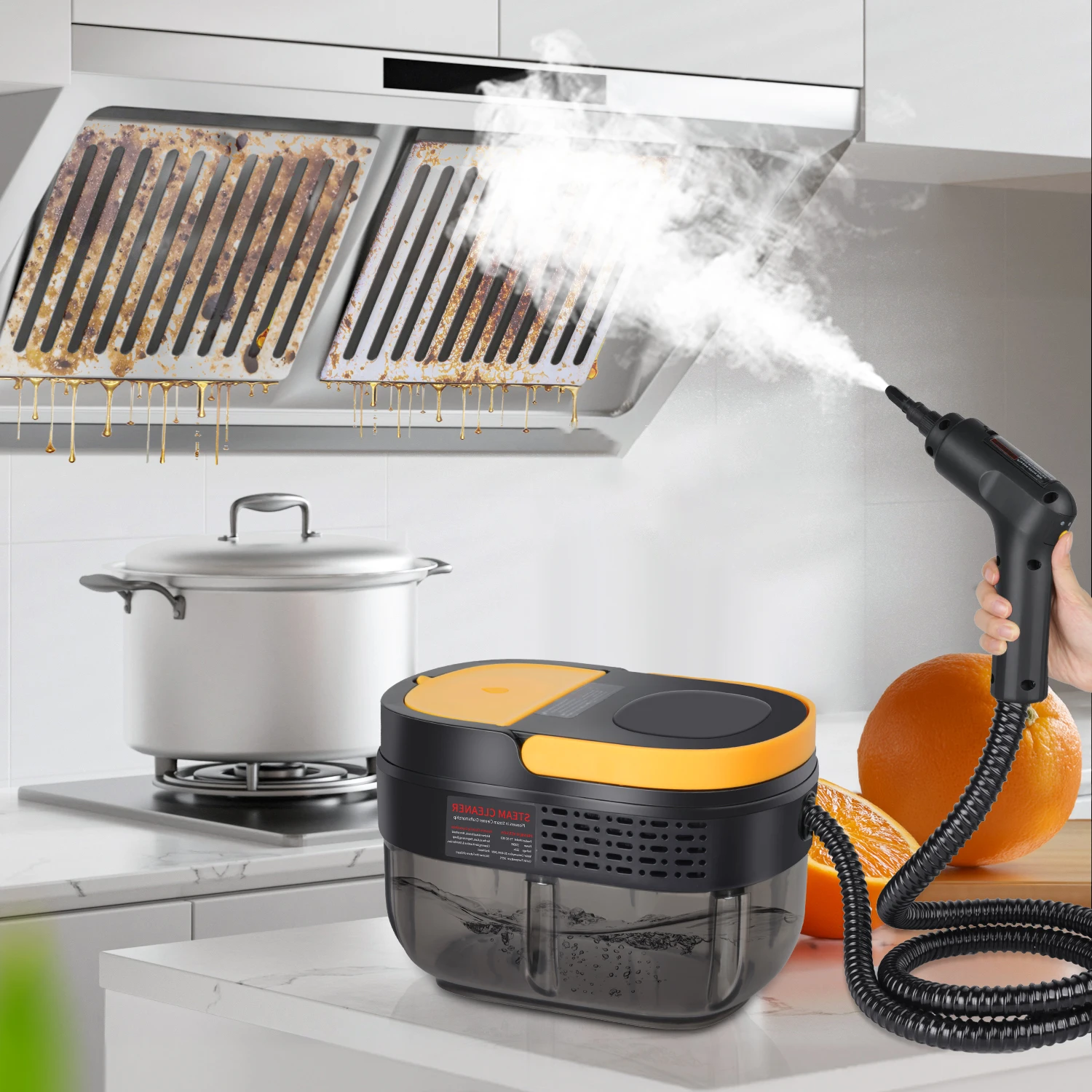 Nettoyeur Vapeur À Poignée Réglable À 3 Niveaux, Nettoyeur Ménager Pour D343, Graisse, Coulis, Carrelage, Sol, Canapé Et Voiture 2 A12322Cebfe07478286E65004Ea34549Bv