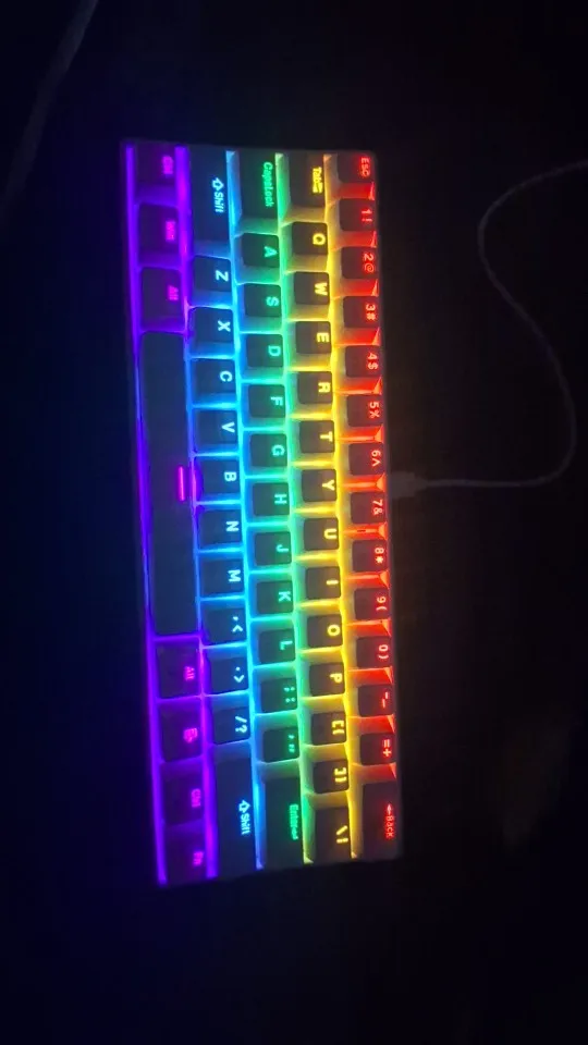 APAYADO K61 60% Wired Mini Mechanical Keyboard RGB photo review