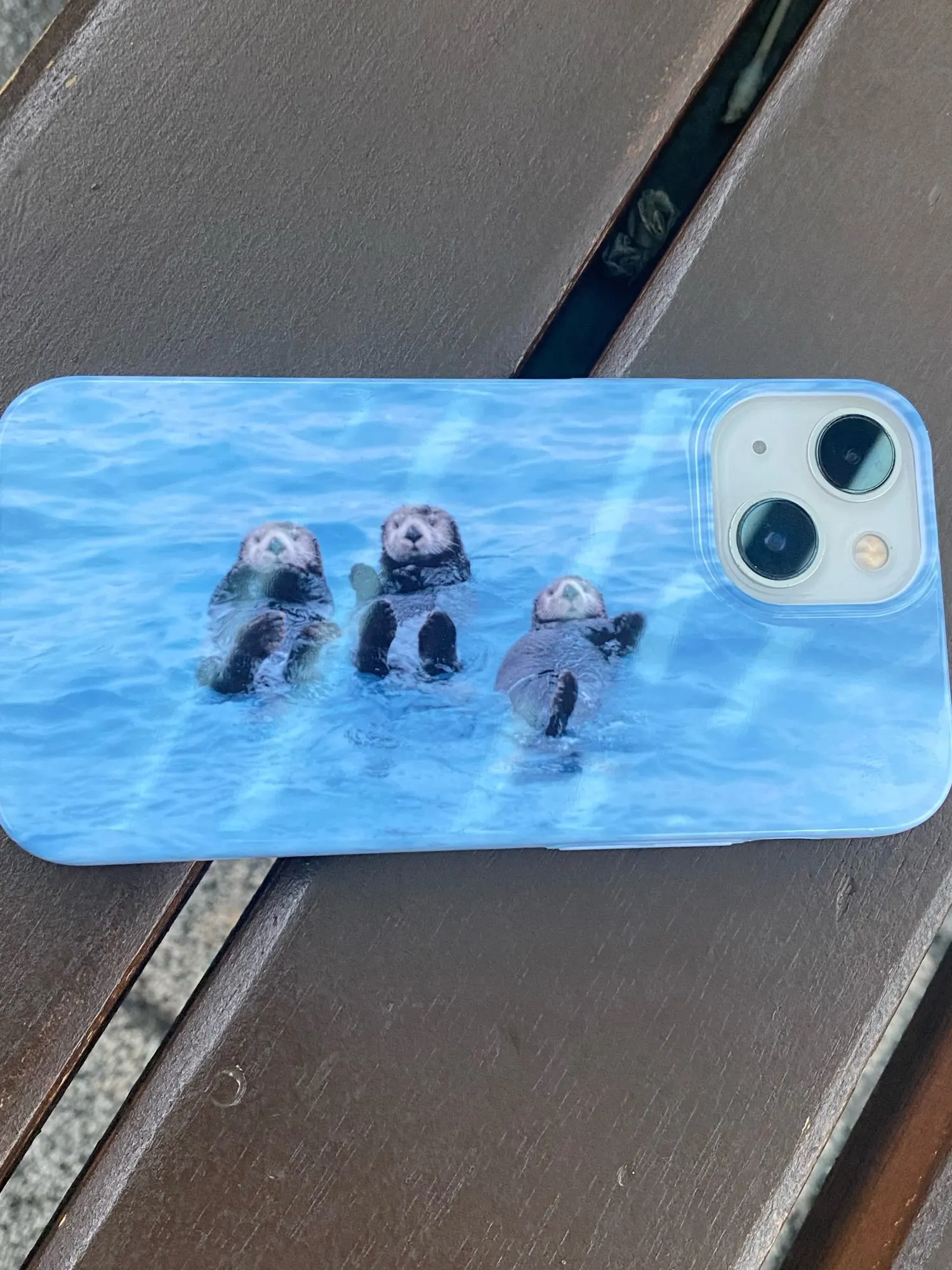 Cute Otters iPhone Case, customer photo