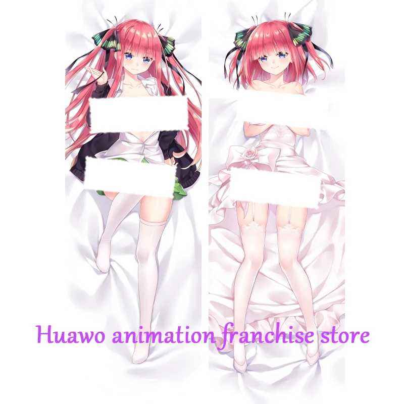 

Anime Dakimakura Pillow Nakano Nino 2-Side Print Pillowcase Hugging Body Cushion Cover Otaku Waifuristmas Decoration 2023