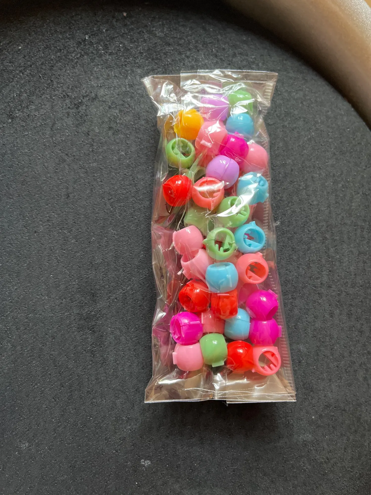 Lovely Beads Hairpin For Girls Candy Colors Plastic Mini Hair