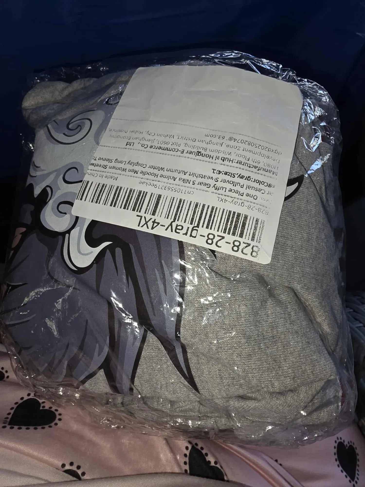 One Piece Gear 5 Luffy Hoodie – Zip-Up Anime Jacket with Sleeve Graphics (Multiple Colors)