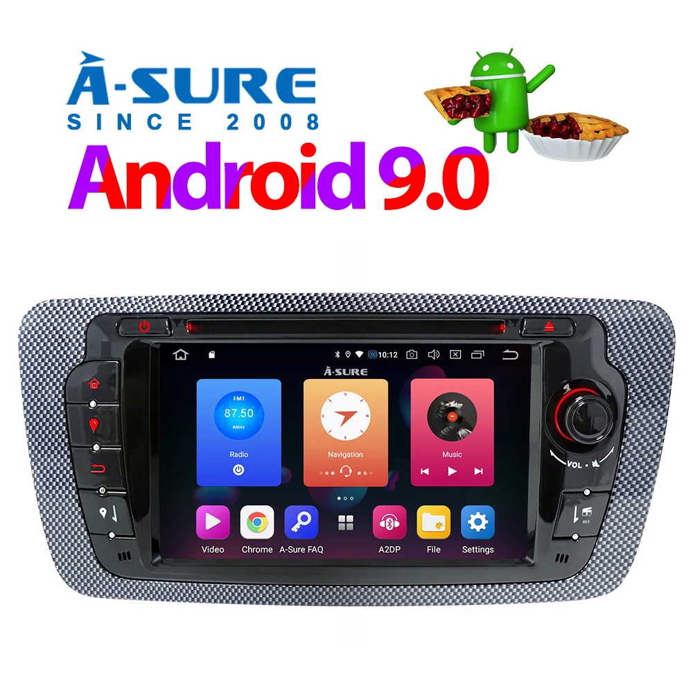 Een Zeker 2 Din Android 9 Tweedehands Auto Radio Dvd speler 32G Rom Dab + Wifi 4G Voor Seat Ibiza 2009 | - AliExpress