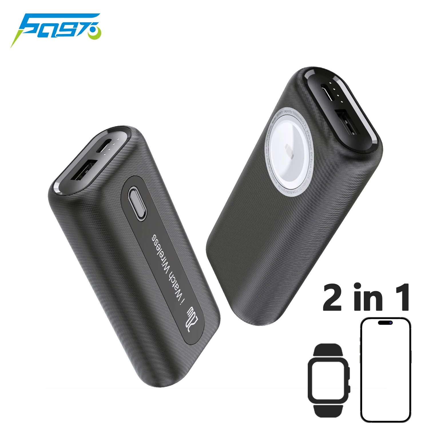 

Power Bank 10000mAh Portable Chargers 20W Fast Charger Powerbank Spare Battery Pack Fast Charging Apple Watch External Battery