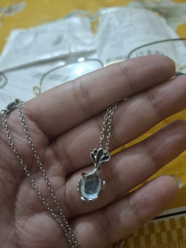 Moonstone Pendant Necklace | Antique Silver Design photo review