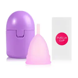 Menstrual Care Sterilization Kit - Reusable Silicone Cup with Free Shipping - L (1Pcs-1Cleaning-Purpl)