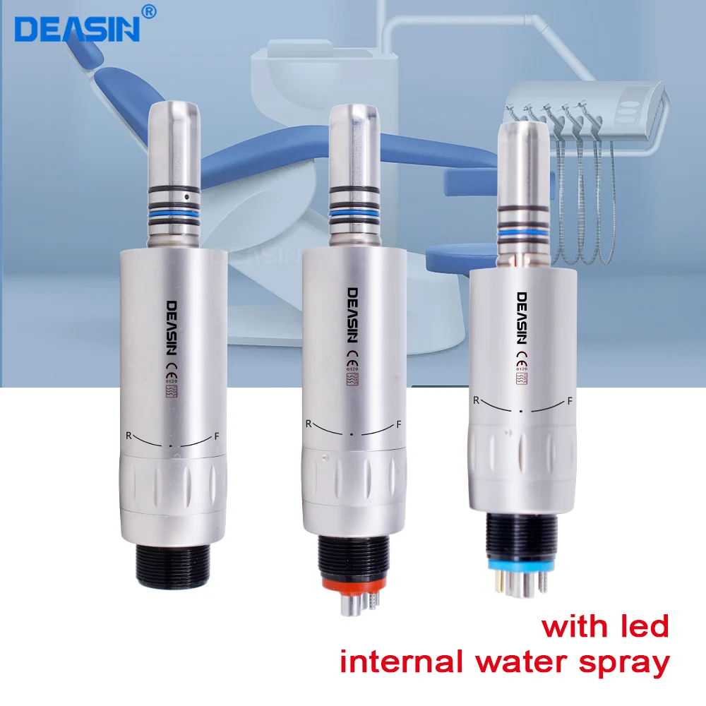 

High quality LED Illumination Dental Low Speed Air Motor With Micro Power Generator E-type 2/4/6 Hole Internal Water Spray