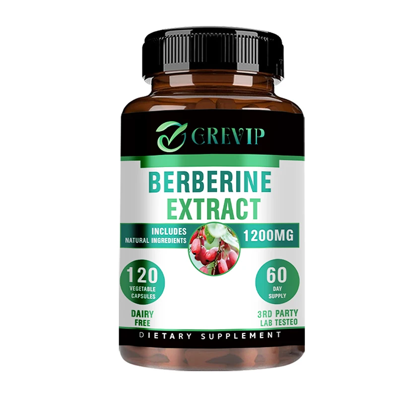 thumbnail image 1 of Cápsulas de berberina de 1200 mg: ayudan a regular los niveles de glucosa, mejoran la salud intestinal y refuerzan la inmunidad - 120 cápsulas, 1 of 5