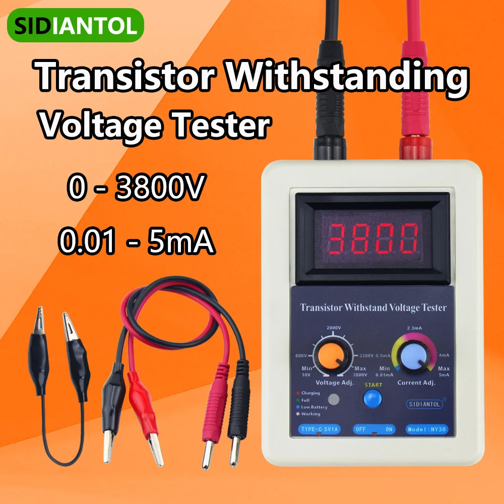 NY38 IGBT Transistor Tester - 0-3800V Withstand Voltage Meter For Electronics