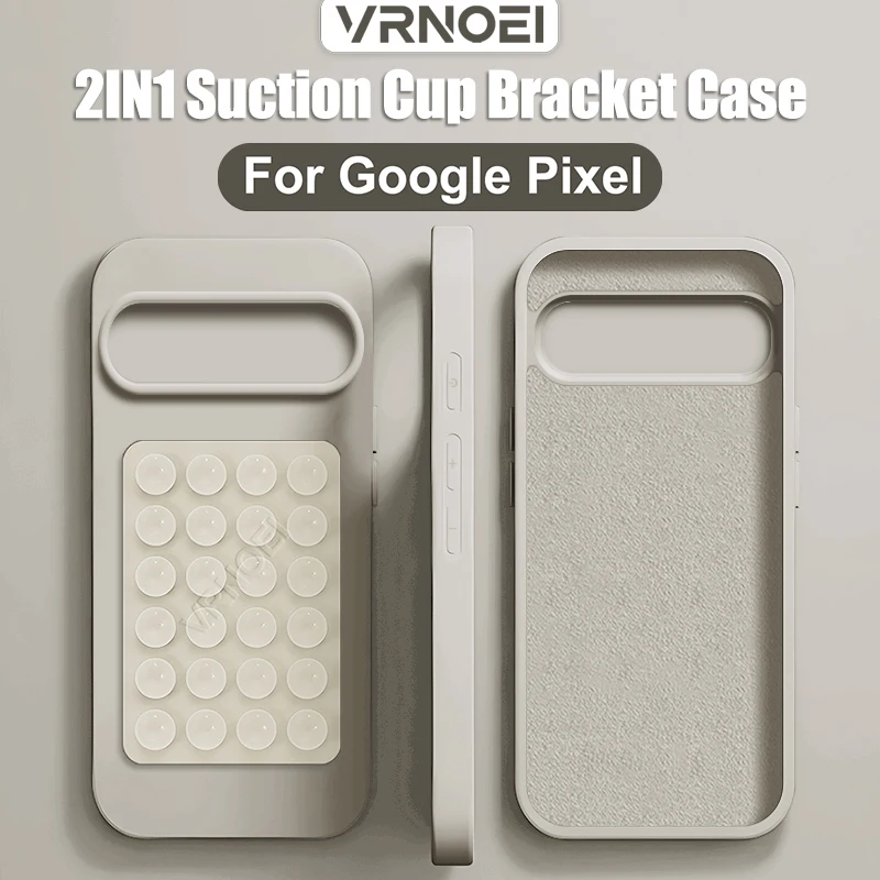 Enhanced 2-in-1 Suction Cup Bracket Phone Case - Shockproof Back Cover Accessories