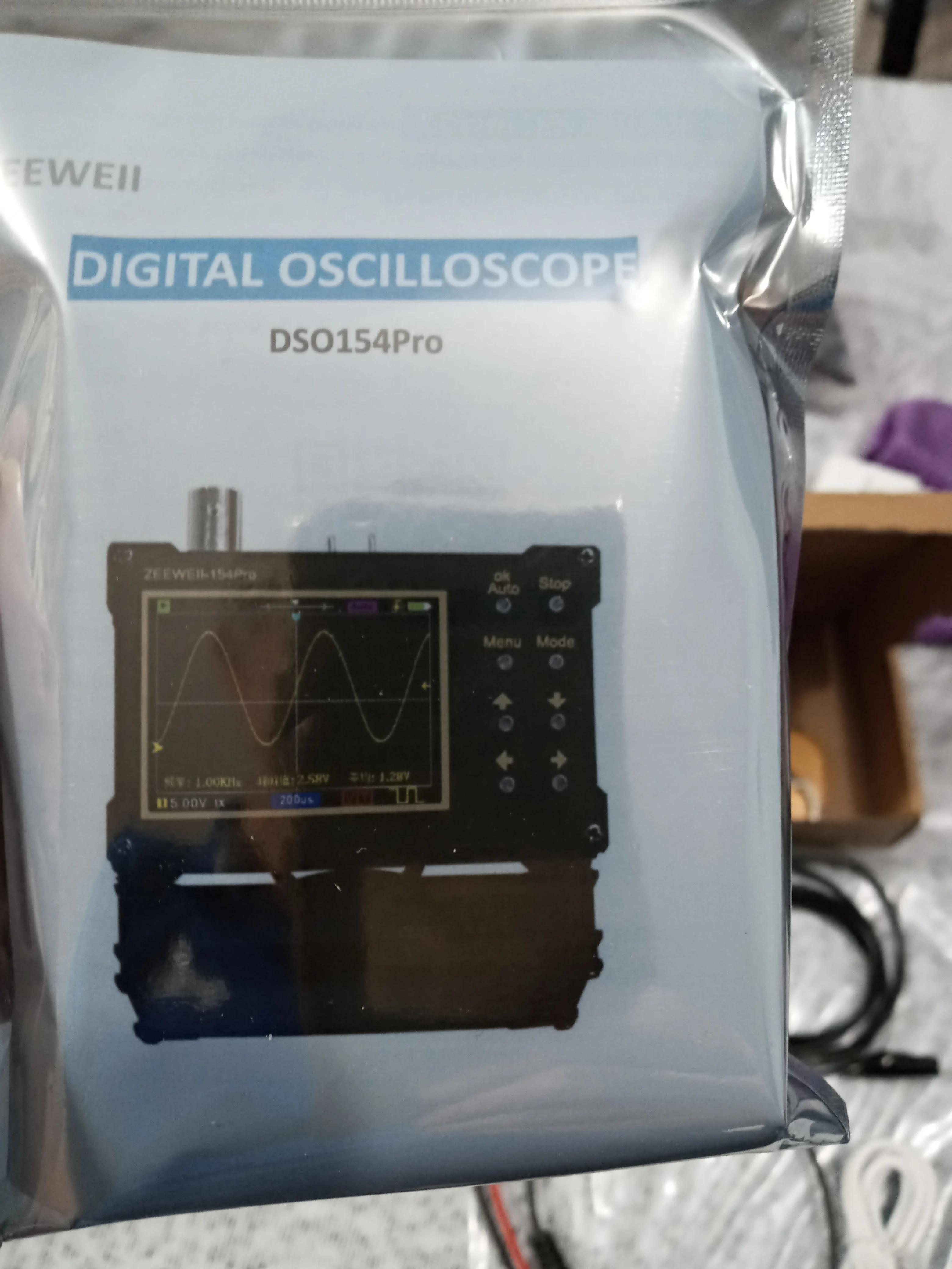 Отзыв о товаре Цифровой осциллограф ZEEWEII DSO154Pro с экраном 2,4 дюйма, 1 МГц и 18 МГц, аналоговая полоса пропускания, поддержка генератора сигналов от пользователя A***T