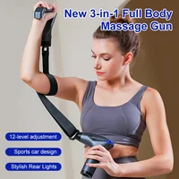 2025 New Multi-Functional Smart Fascia Gun Electric Massager Massage Hammer Detachable Handle Electric Fascia Gun Whole Body Use