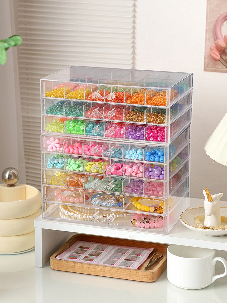 Building Blocks Children's Toy Storage Box Plastic Transparent Jewelry  Cosmetic Organizer Scrap-booking Storage Box For Tools