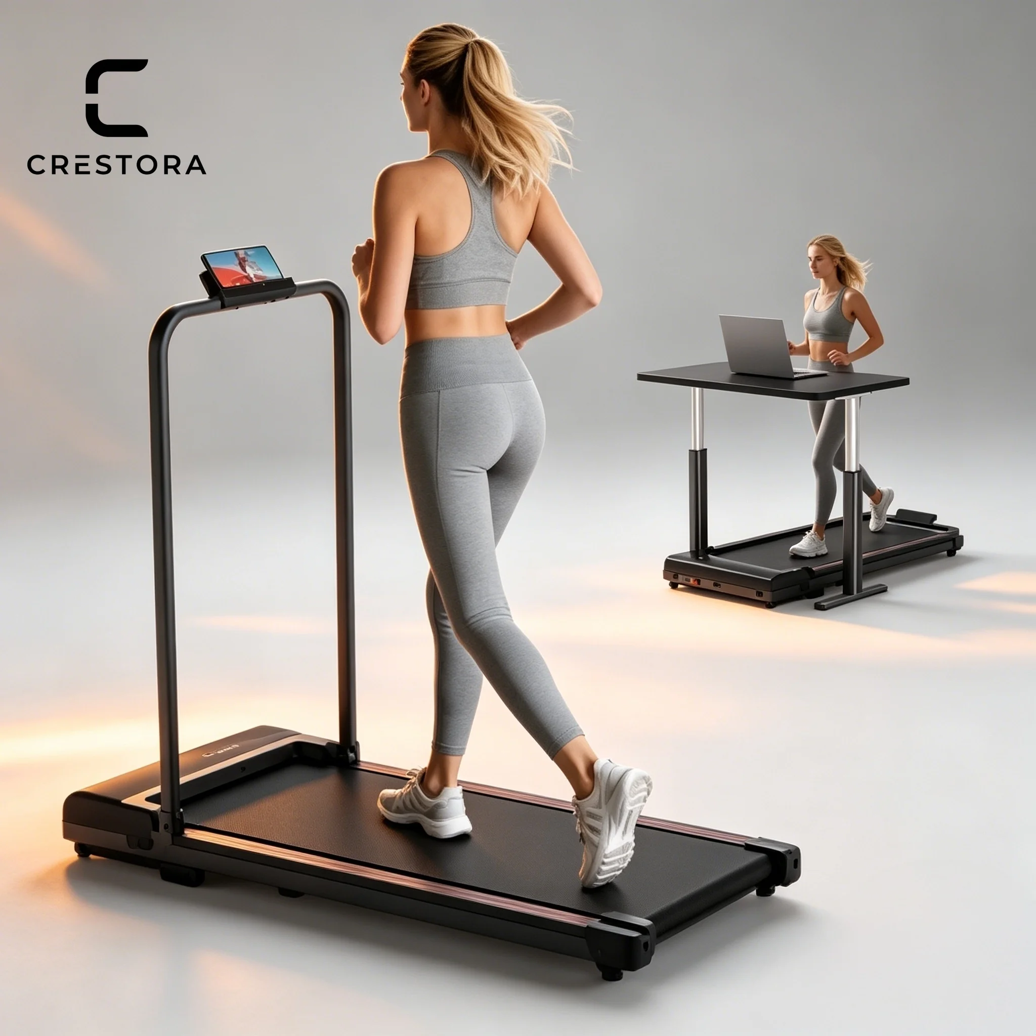 Składana bieżnia Crestora 2.0 HP Walking Pad 1-6km/h z EU za $118.63 / ~443zł