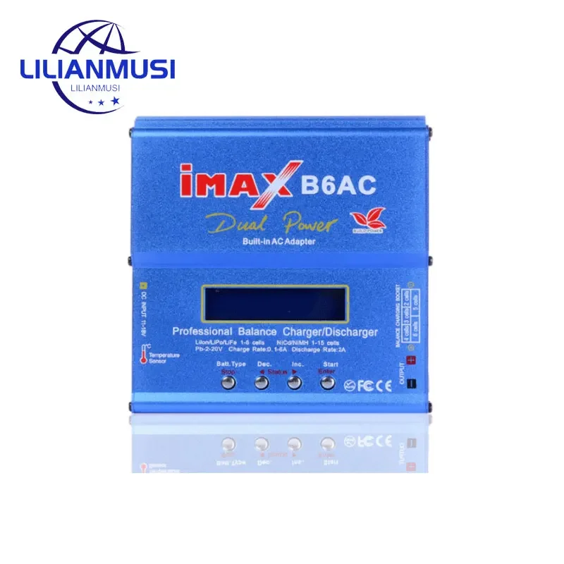 Htrc Imax B6 Ac Rc Charger 80W B6Ac 6A Balance Charger Schermo Lcd Digitale Li-Ion Life Nimh Nicd Pb Lipo Caricabatteria