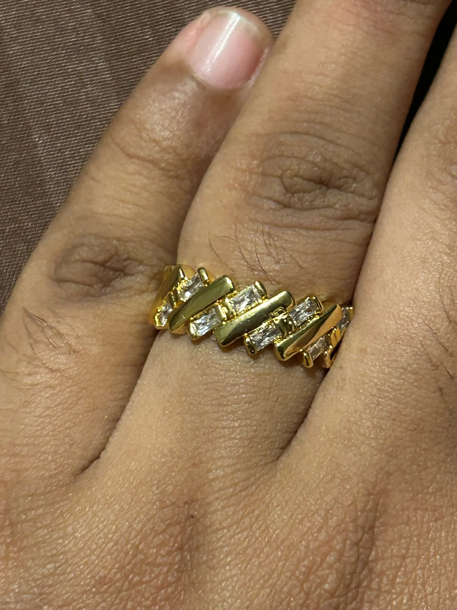 Fashion Gold Color Stainless Steel Rings photo review