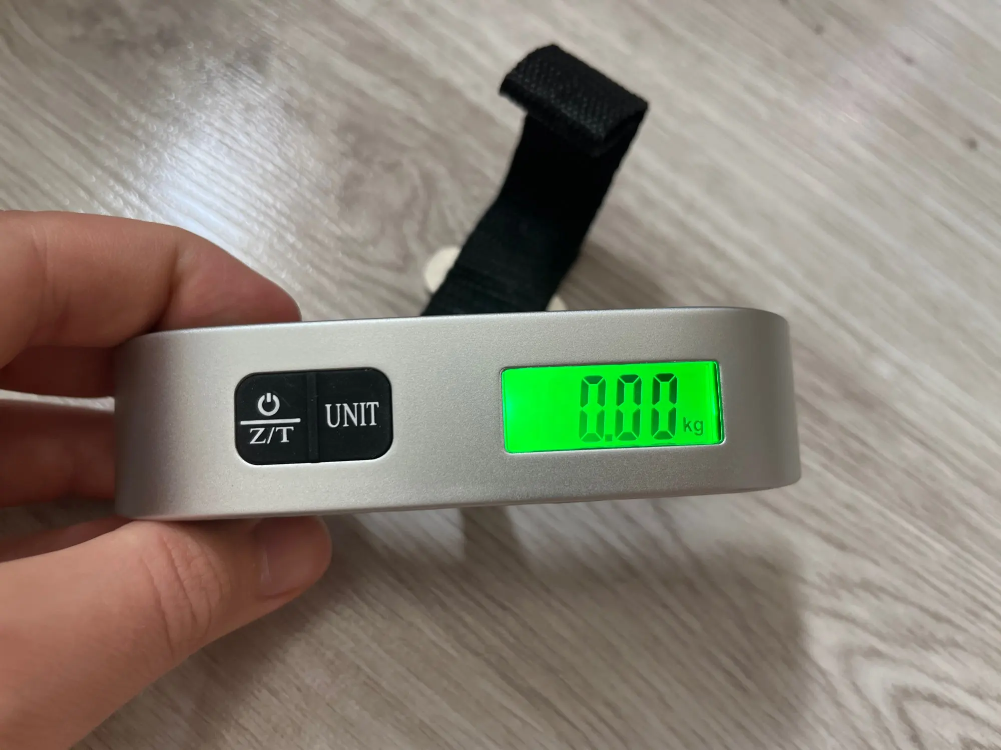 Silver Portable Luggage Scale