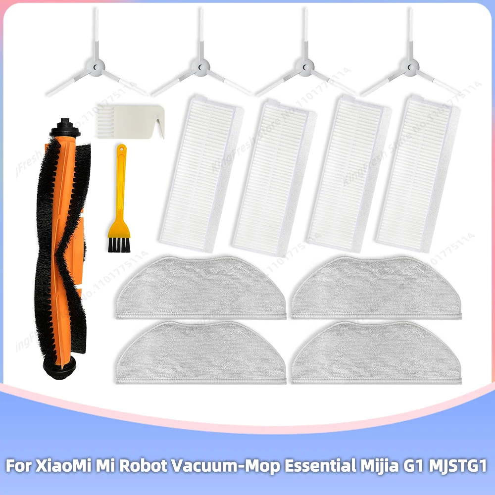 main side brush filter mop for xiaomi mijia mi sweeping robot g10s pro filter screen accessories g10s cover rag support dust bag Fit For XiaoMi Mi Robot Vacuum Mop Essential Mijia G1 MJSTG1 Skv4136gl Parts Accessories Main Side Brush Cover Hepa Filter Mop