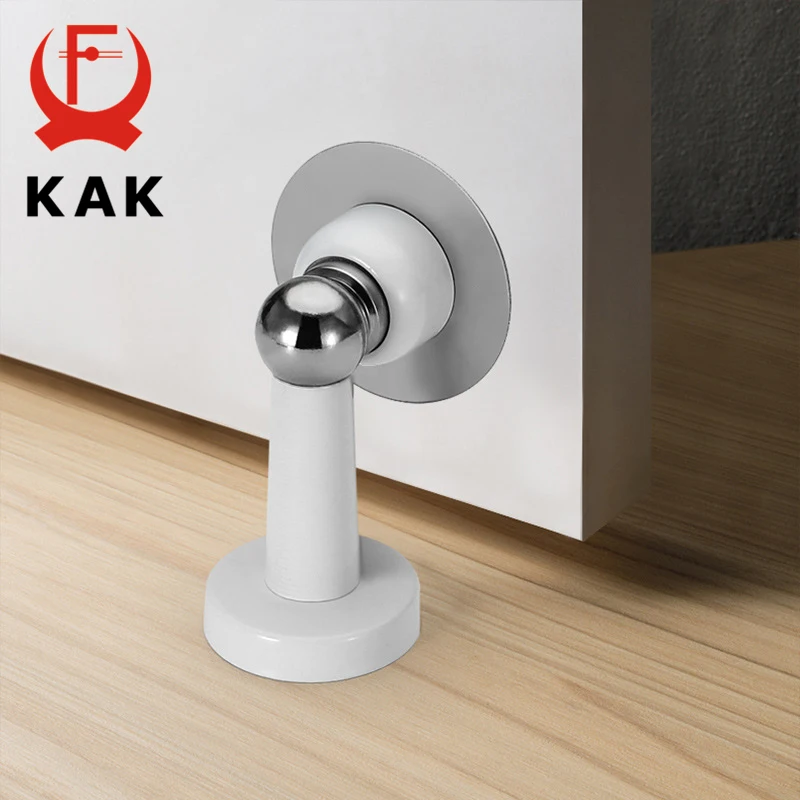 Stainless Steel Magnetic Doorstop Non-Punch Wind-Proof Door Stopper Wall Mounted Floor Mounted Door Holder Hardware magnetic door stopper