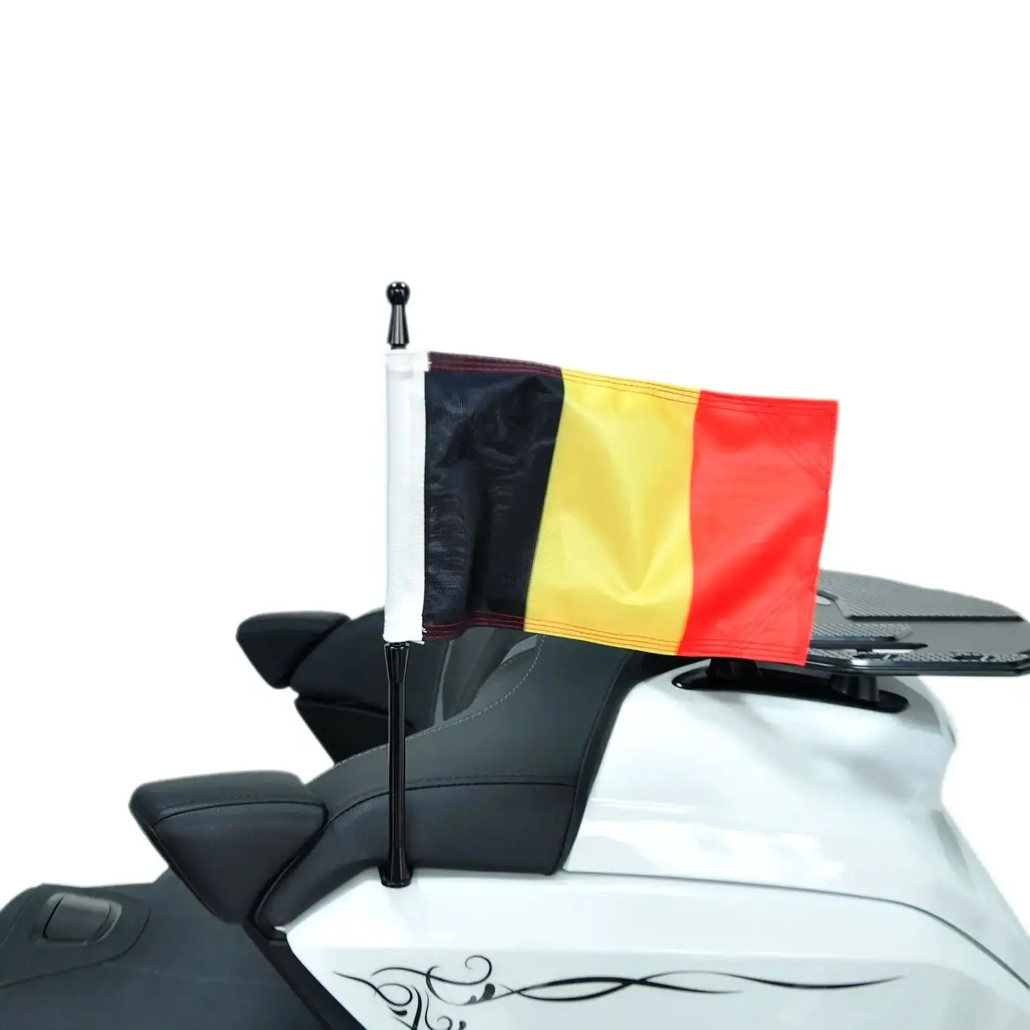 

Panical LR Passenger Rear Trunk BE Flag Set Flagpole Kit For Honda Gold Wing Tour GL1800 2018-2023 Motorcycle Expansion Bracket