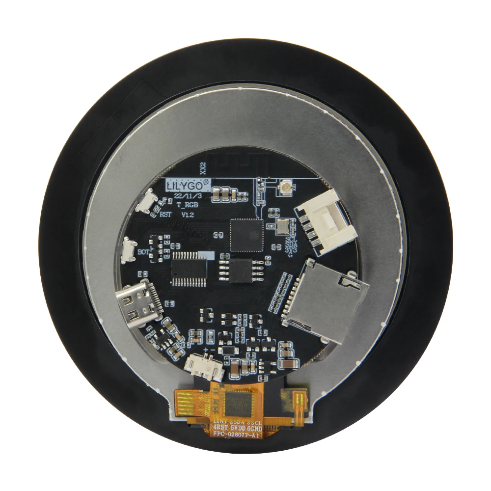 ® T-RGB ESP32-S3 2.8 inch LCD Touch Round Display ST7701S Screen ESP32-S3R8 Deve