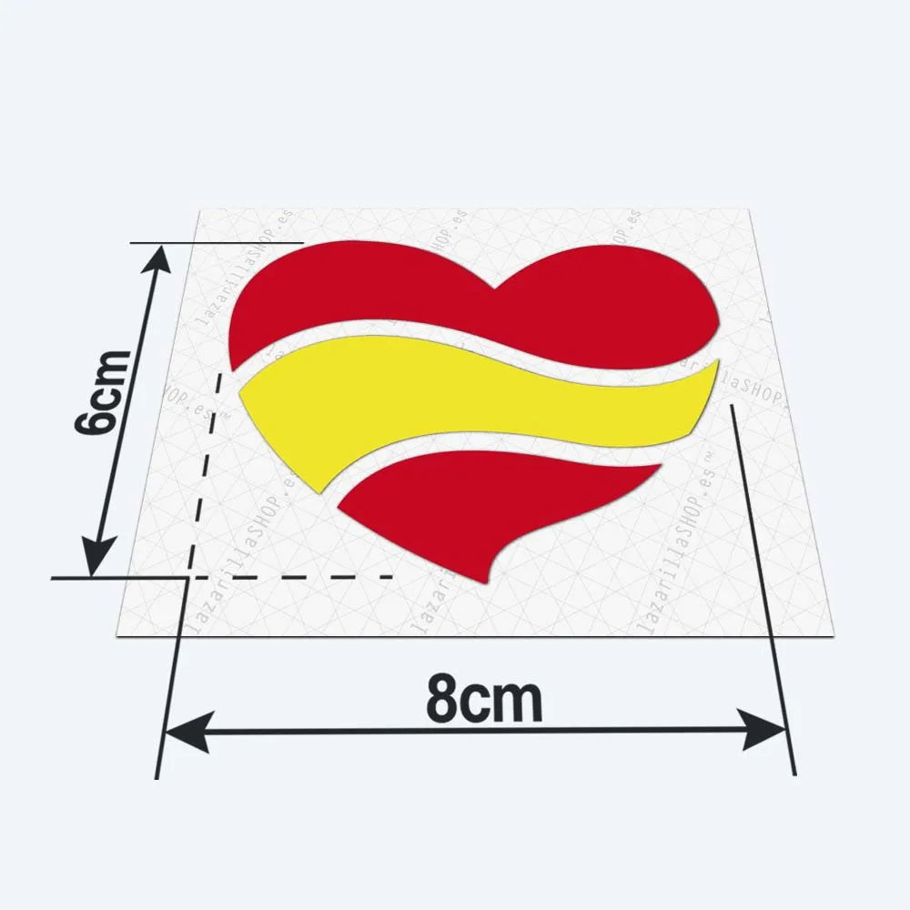 4x Pegatinas Corazones Bandera De España Sticker De Vinilo Para Casco Moto  Calcomania Coche Pegatinas Casco Laptop 4unidades Calidad Lazarillashop™ -  Calcomanías Y Pegatinas - AliExpress