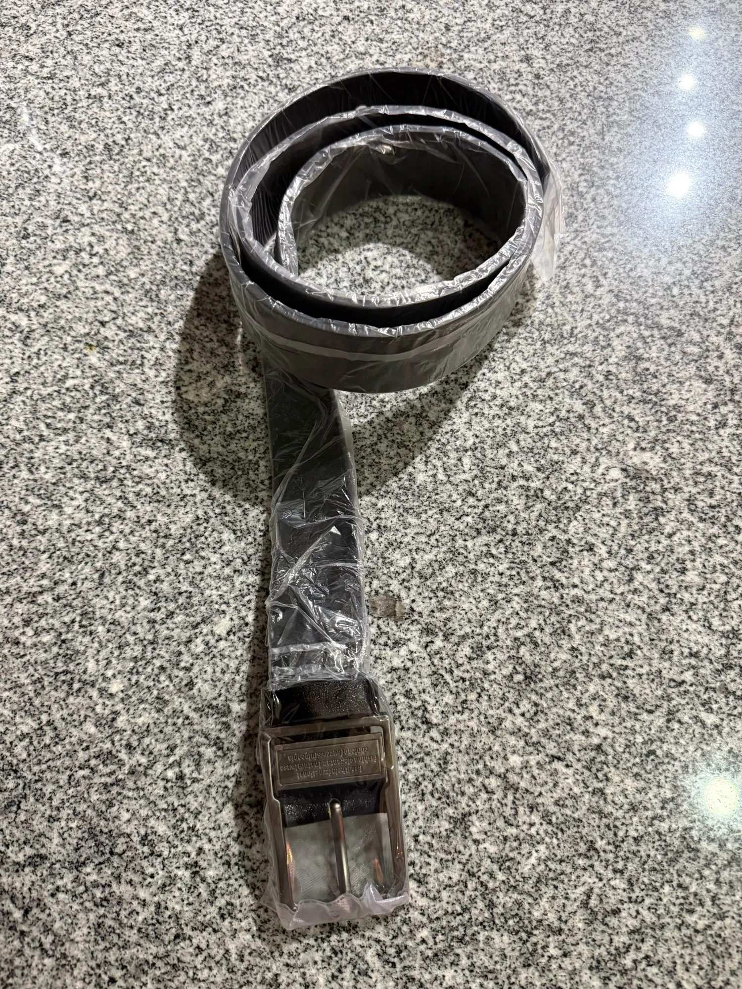 MIDNIGHT SOVEREIGN™ – Black Buckle Genuine Leather Belt photo review