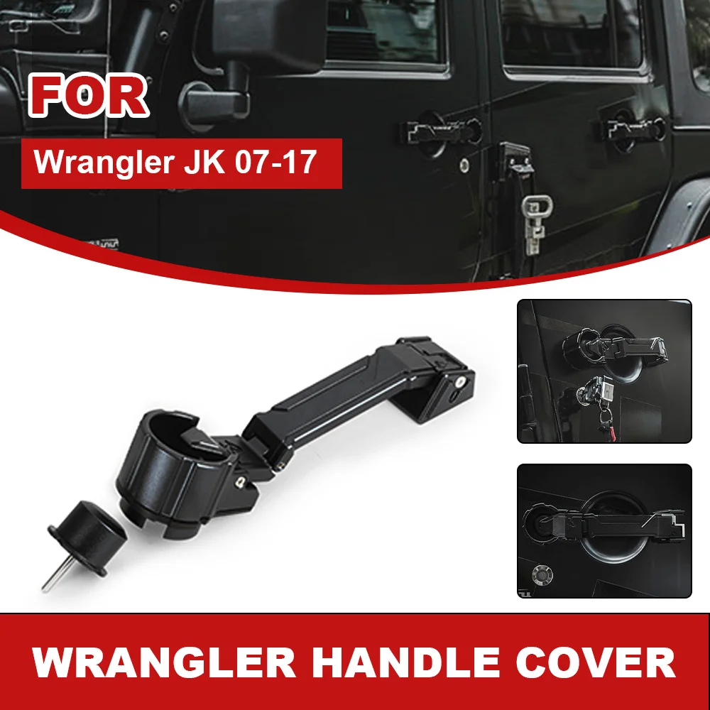

2022 Aluminum Car Exterior Mechanical Door Handle for Jeep Wrangler JK 2007-2017 Car Doors Styling