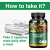 Organic Superfood Greens Supplement - Digestive Support, Energy Boost, Antioxidant - 120 Capsules