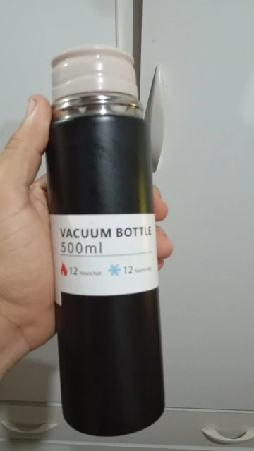 Kit Garrafa Térmica Conjunto Frasco A Vácuo 500ml Com 3 Xícaras photo review