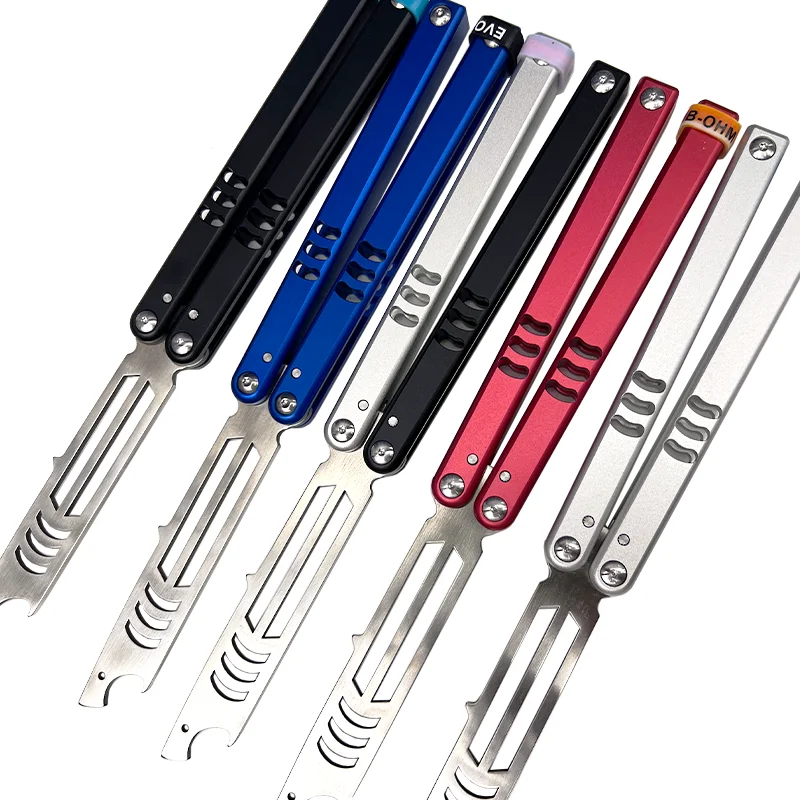 Squid Balisong Mako Bottle Opener V4.5 Clone Trainer Flipper Bushing
