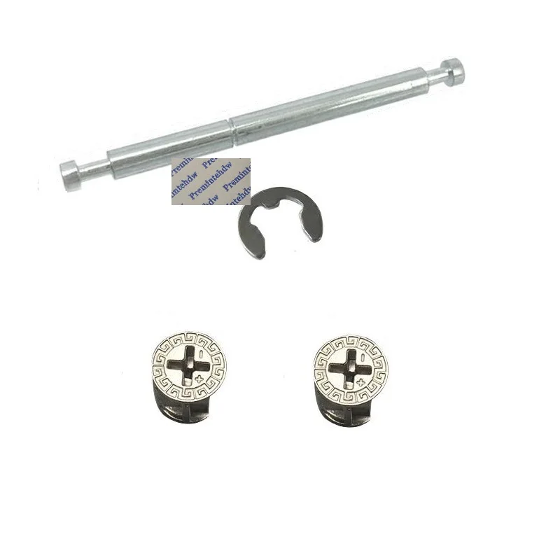 50Pcs Cam Wheel Double Ended Dowel With Stop O Ring Clip Furniture