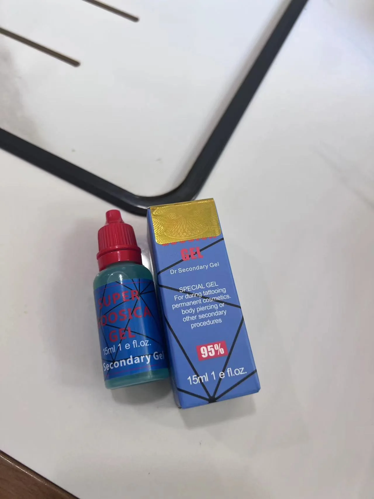 Blue Gel Secondary lidocaine numbing spray-98% Goosica for Microblading/Permanent Makeup photo review