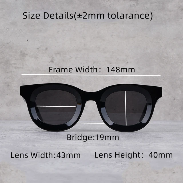 Street Hip Hop styleTrend Rhude THIERRY High-quality Acetate VIRGIL ABLOH  MIGUEL101 Style Sunglasses Optical Prescription Lens