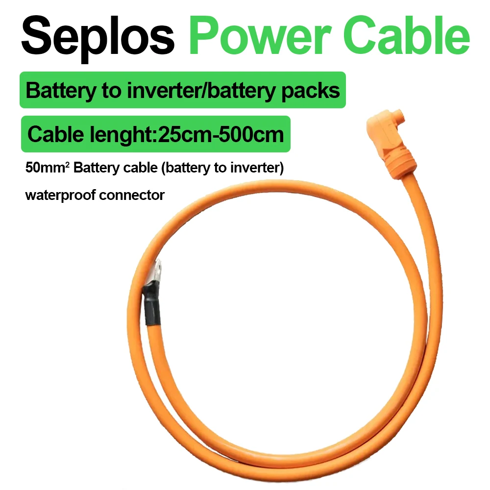 

Seplos Mason 280 DIY Kits Power Cable Battery To Inverter Connector For Cable Terminal Plug Copper Core Elbow Power Connector