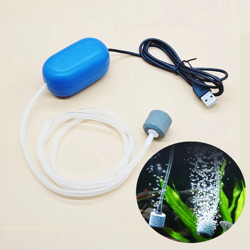 Aquarium Oxygen Air Pump Usb Silent Air Compressor Aerator Portable