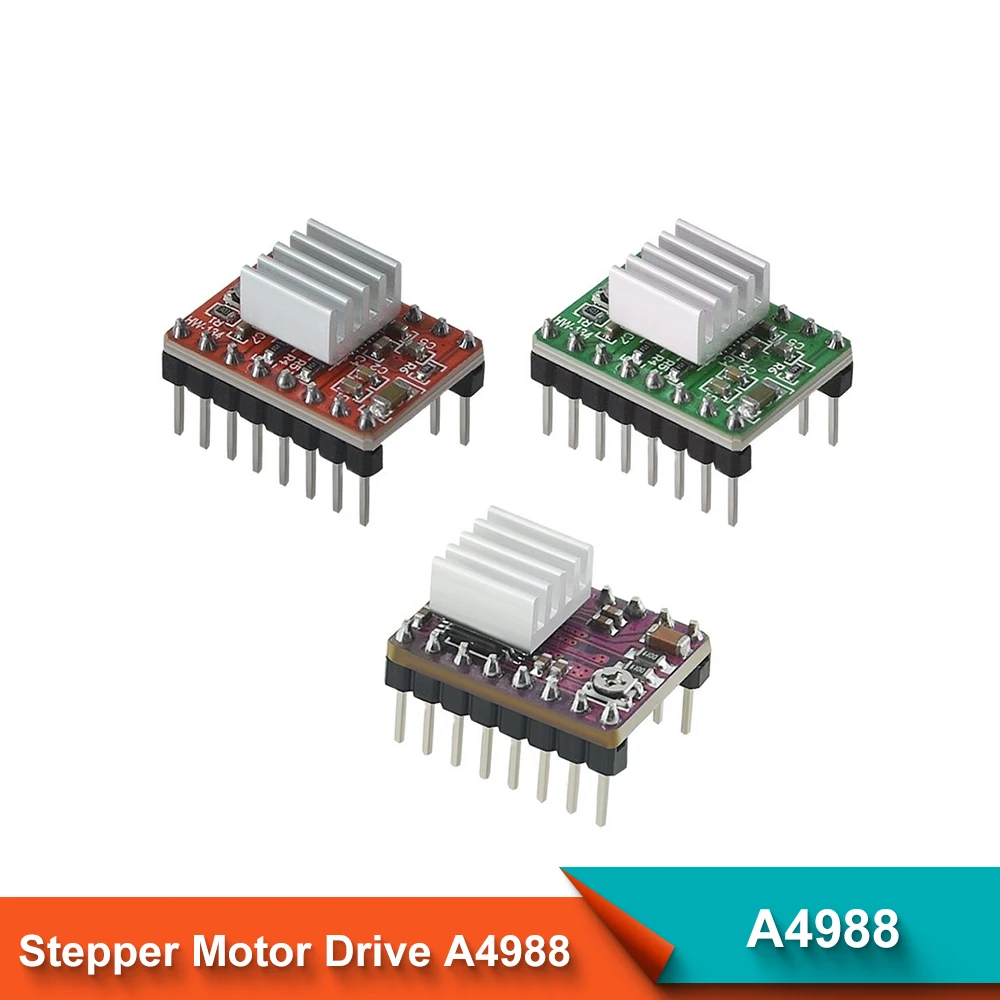 3D-Printer-Parts-A4988-With-Heat-Sink-StepStick-Stepper-Motor-Driver ...