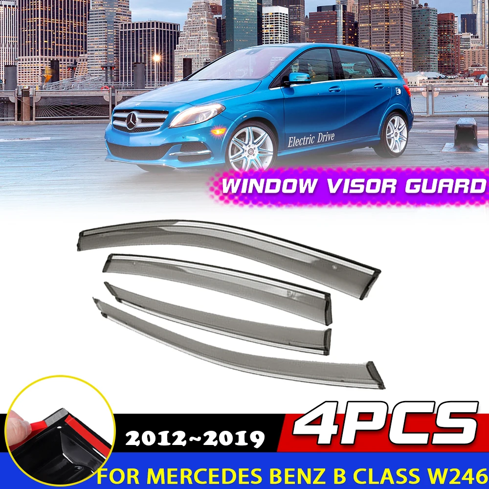 Fenster Tür Visier für Mercedes Benz B Klasse W245 B200 B180 2009 ~ 2011  2010 Vent Markise Regen Augenbraue Abdeckung deflektor Zubehör - AliExpress