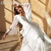 EVON BRIDAL Plus Size Wedding Dress For Big Women 2024 New Chiffon Long Sleeves A-Line Pleat  Bride Dresses Vestido De Noiva 3