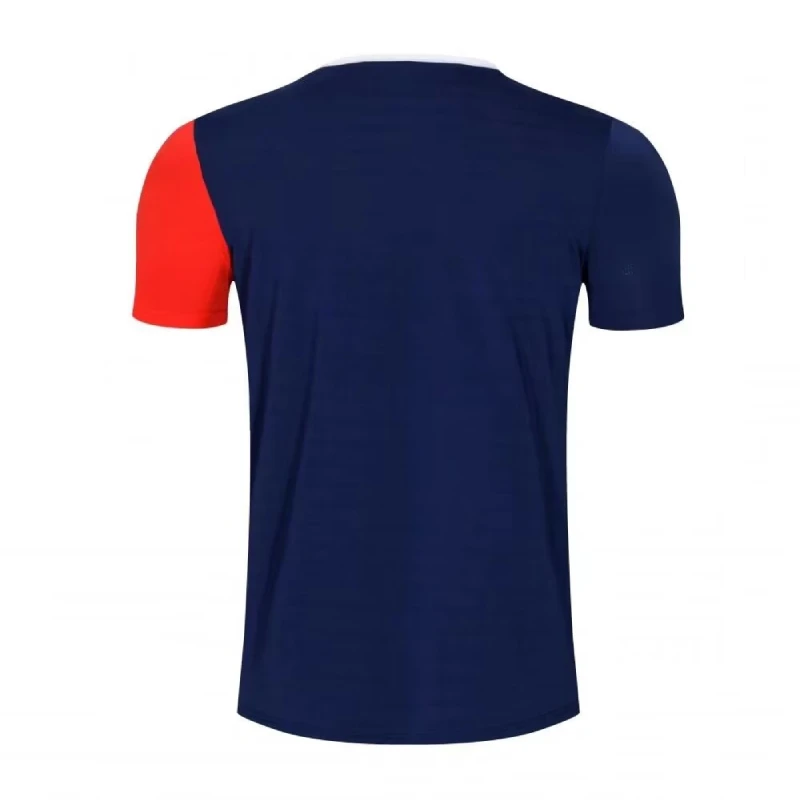 Ice Mesh Silk Tennis Shirt Short Sleeve V Neck Badminton Tshirt Training Pingpong Jersey For Men Women Quick Dry Sportwears