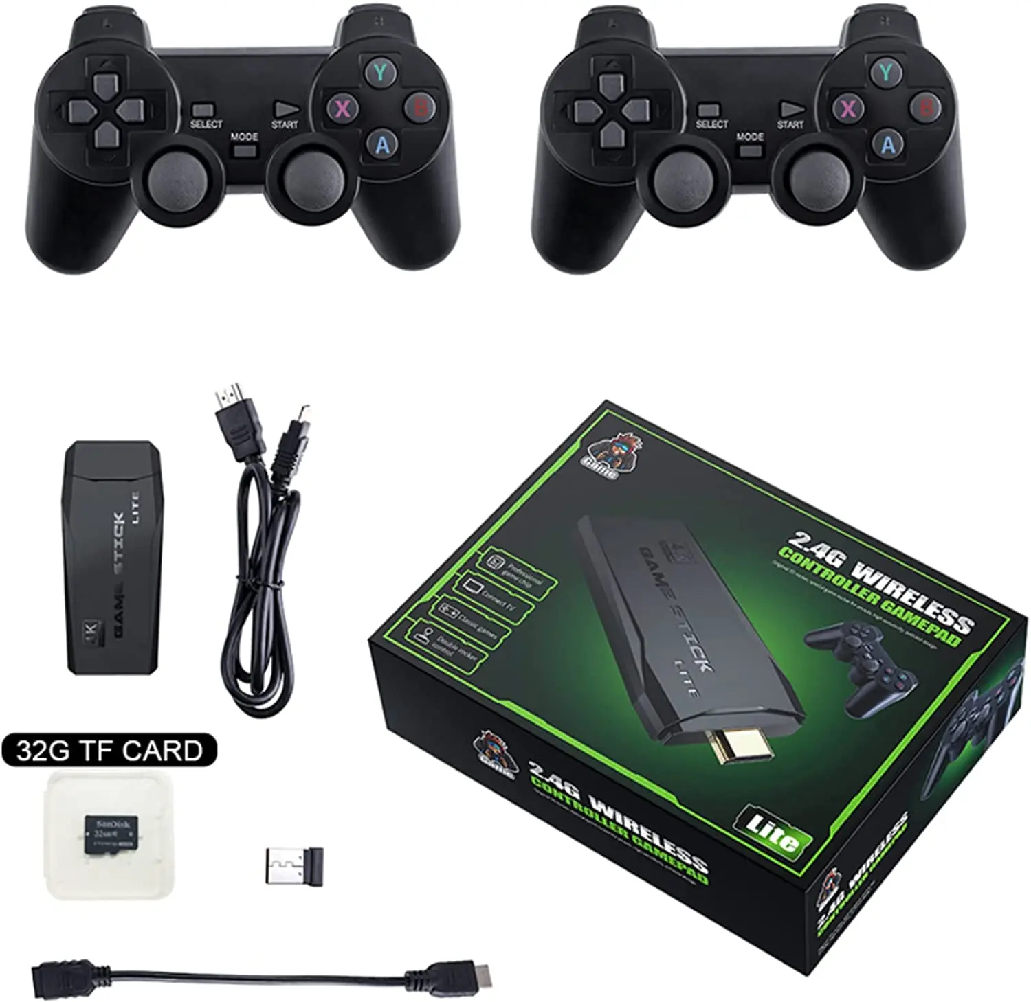 Game Stick Lite M8 , 128Gb, Console Retrò, Tv Hd 4K, 40.000 Giochi Classici, Spedizione 24H In Spagna, Nuovo