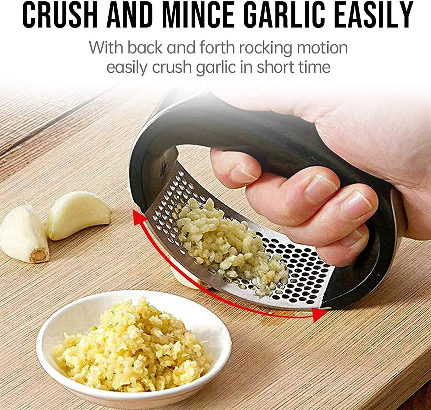 Dropship Home Stainless Steel Small Garlic Press Crusher Mincer