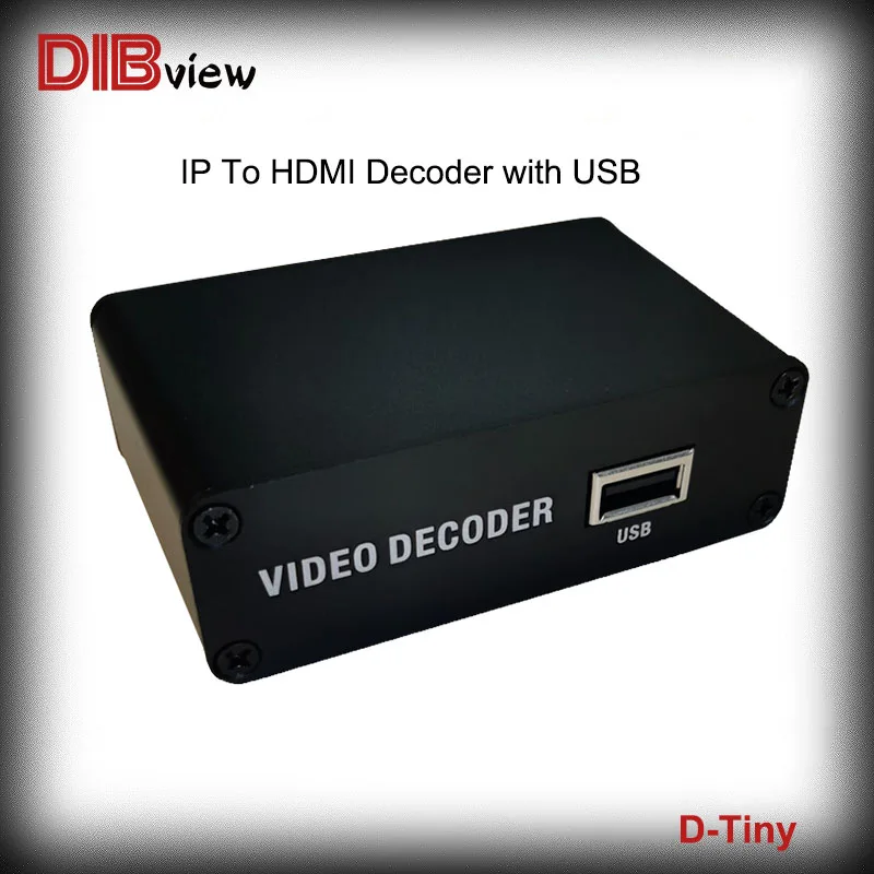 D-Tiny 4K H.265 H.264 Live Media Streaming Video HDMI HD 1080P IPTV Decoder With USB Decoding RTSP HTTP TS FLV HLS RTMP UDP SRT http