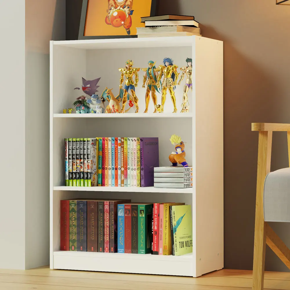 Estante Librero Organizador Madesa 6907 y 3 Nichos Blanco 1