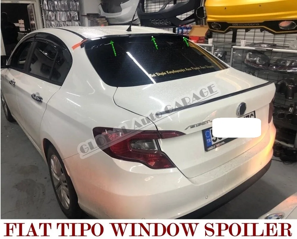 

Спойлер на окно для Fiat Tipo Egea Sedan 2015-2021, автомобильный аксессуар, универсальные спойлеры, автомобильная антенна, Стайлинг автомобиля, разветвитель диффузора
