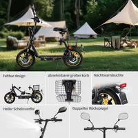 TWOFISH M5 Elite-E Scooter électrique 500W moteur 48V 13Ah 14 "pneus 40 km/h vitesse maximale freins à double disque amortisseurs avant et arrière 3