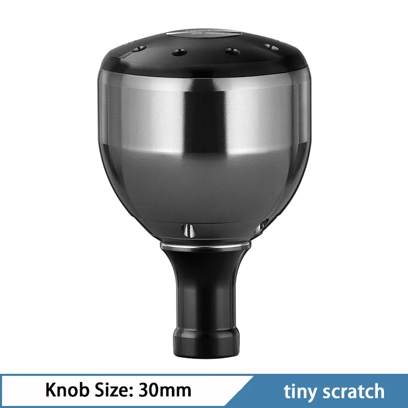 Bouton De Moulinet Gomexus TA30BKBK Titane Noir 30mm - Compatible Shimano A & Daiwa S